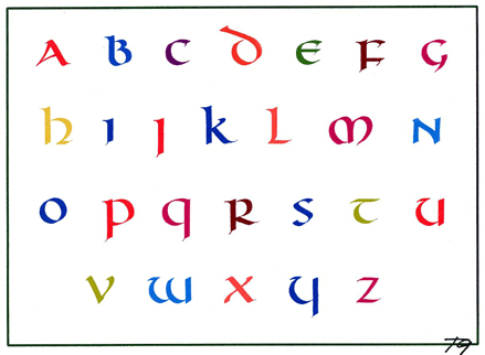 unciaal Alfabet © Godelief Tielens